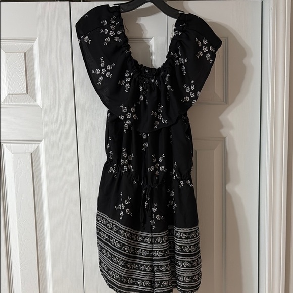 BeBop Black and White Sleeveless Romper - Picture 1 of 5